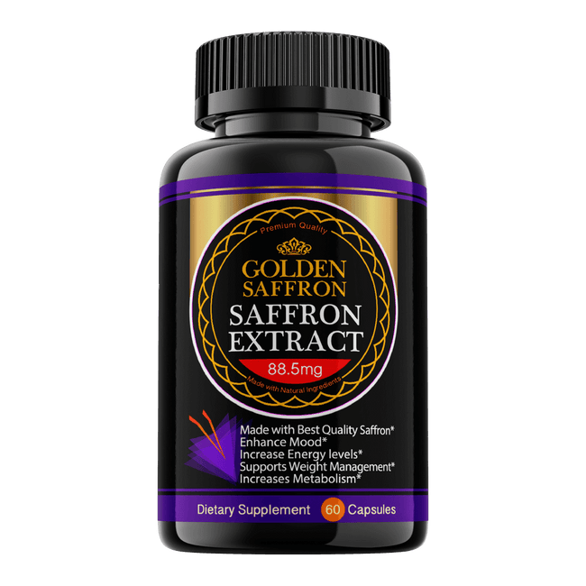 Golden Saffron Pure Saffron Extract 88.50 mg Vitamins & Supplements Golden Saffron 
